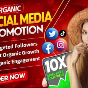 I will do organic youtube video promotion (5000views) + increase social media followers (500/1000)